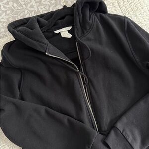 Black Zip-Up Hoodie
